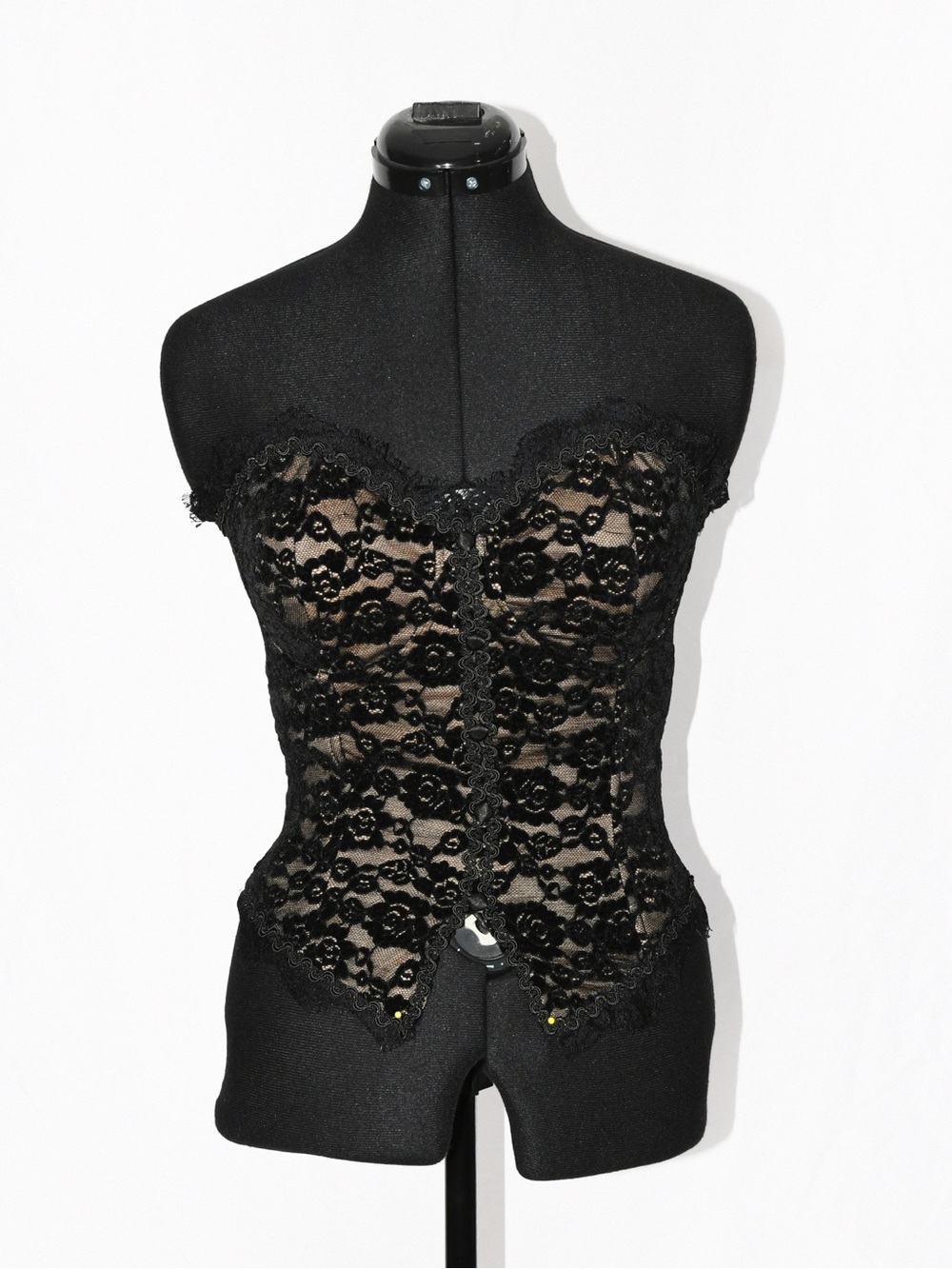 Strapless Black Lace Corset Tulle Skirt Set - Picture 4 of 11